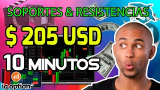 🔴 Trading de Opciones Binarias SCRIPT Soportes amp Resistencias 205 usd Profit  IQ Option [upl. by Saideman]