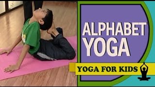 Yoga for kids Alphabet Yoga D V M amp YOGA English [upl. by Tarsuss]