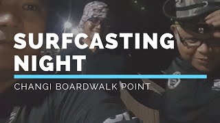 Surfcasting Night  Changi Boardwalk Point by PowerAnglerzTV [upl. by Kask359]