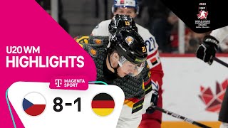 Tschechien  Deutschland  Highlights Gruppenphase  IIHF U20 EishockeyWM 2023  MAGENTA SPORT [upl. by Nydroj]