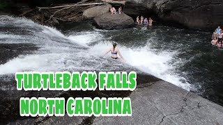 Turtleback Falls NC Rocksliding Paradise [upl. by Yorick]