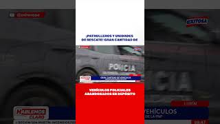 🔴🔵¡Patrulleros y unidades de rescate Gran cantidad de vehículos policiales abandonados en depósito [upl. by Nemzzaj]