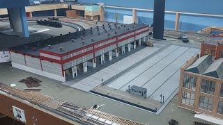 Layout Update 9 3 24 Walthers Diesel Shop [upl. by Jilly547]