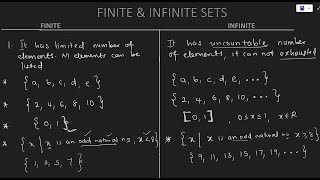 P2 Part 4FINITE AND INFINITE SETS [upl. by Carola]