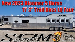 New Bloomer 5 Horse Trailer Custom 17 3 Trail Boss LQ amp Slide INCREDIBLE Living Quarter Tour 🐎 [upl. by Ydniw]