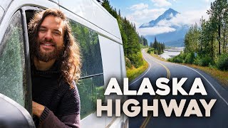 Vanlife Camping on the Alaska Highway Driving to Alaska [upl. by Moses186]