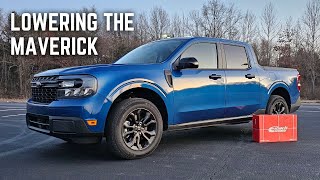 2022 Ford Maverick Eibach lowering springs [upl. by Aramenta]