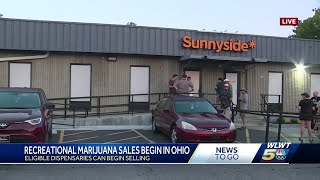 Customers line up for first recreational marijuana sales in Ohio [upl. by Ettenom823]