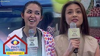 PBB Balikbahay Cathy at Sam naging reporter sa bahay ni Kuya [upl. by Berstine]