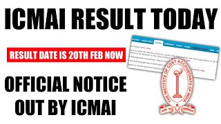 CMA Result December 2023 Declared Today  Official Notification Out By ICMAI  CMA Results [upl. by Nraa]