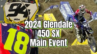 2024 Glendale 450 SX Main Event [upl. by Ahsataj]