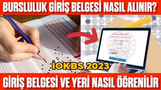 Bursluluk Sınavı Giriş Belgesi Nasıl Alınır 2023  Giriş Belgesi Nasıl Alınır Bursluluk Sınavı 2023 [upl. by Rochester320]