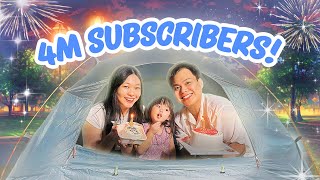 YUKACHAN 24 JAM CAMPING EDISI 4 JUTA SUBSCRIBERS  a day in our life [upl. by Heid]