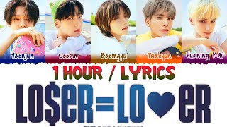 TXT  LOERLO♡ER LOSERLOVER 1 Hour Loop Lyrics  1시간 [upl. by Aklim27]