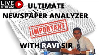 NEWSPAPER ANALYZER FOR CURRENT AFFAIRS INTERACTIVE SESSION [upl. by Olathe867]