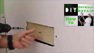 How to add a wood furring strip to attach drywall for a drywall repair [upl. by Ausoj]