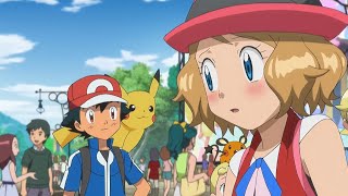 Amourshipping Moments in Hindi  Serena Blushes on Ash HINDI [upl. by Airtina134]