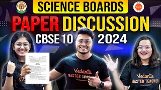 Class 10 Science Question Paper Discussion amp Analysis with Solutions 🔥 CBSE Board Exam 2024 ✅ [upl. by Darrow514]