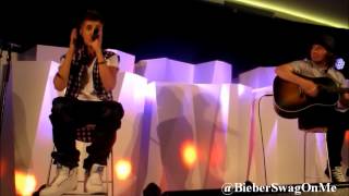 Justin Bieber Fall Acoustic Live  New Zealand [upl. by Yobybab542]