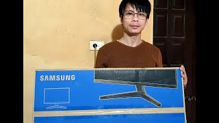 REVIEW Unboxing Samsung Monitor 27quot T35F 22021 [upl. by Yob]