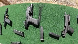 22lr vs 9mm vs 10mm recoil comparison [upl. by Reine]