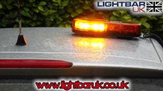 LAP Low Profile LED Amber Mini Magnetic Lightbar [upl. by Anialed]