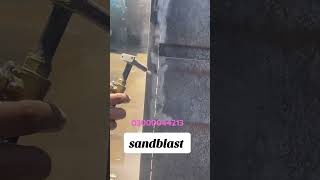 sandblast  100k unfrezzmyaccount sandblasting  al rahim steel works [upl. by Kosey]