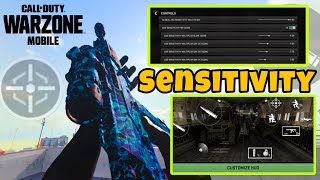 USE THESE SENSITIVITY SETTINGS TO DOMINATE IN WARZONE MOBILE  CONTROL PRESET CODE [upl. by Miguel686]