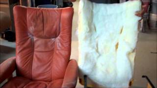 Horholyuk Somerset Stressless SemiAniline Recliner amp Ottoman Full Color Restoration [upl. by Ssegrub]