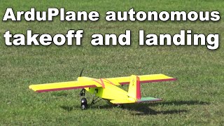 ArduPlane autonomous takeoff and landing [upl. by Halimaj]