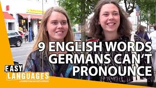 9 English words Germans cant pronounce [upl. by Leandre]