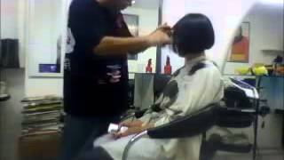 Salon Cut  Long to Bob Haircut [upl. by Adnauq]