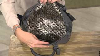 Tignanello Glove Leather Satchel Handbag on QVC [upl. by Joy]