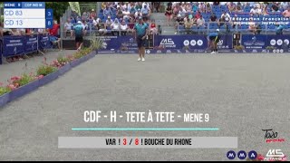 CDF  têteàtête Hommes  Objat  32ième  Var VS Bouche du Rhone  27072024 [upl. by Muslim794]