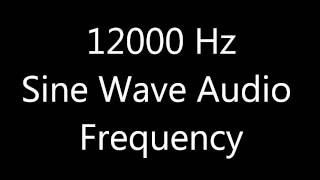 12000 Hz 12 kHz Sine Wave Sound Frequency Tone [upl. by Hazelton]