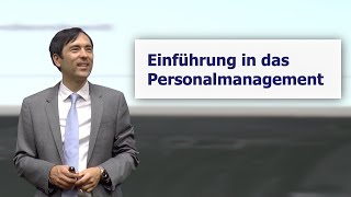 Vorlesung 1 Einführung in das Personalmanagement [upl. by Adnilram]