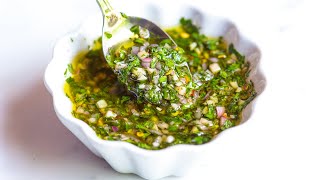 Easy Chimichurri Sauce Recipe [upl. by Corder]