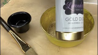 How To Make Edible Gold Luster Dust Paint For Your Desserts  Lavender’s Bakeshop  CHEF PIFF [upl. by Sharia]