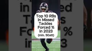 🏈Top 10 RBs in Missed Tackles Forced  in 2023 [upl. by Tanhya359]