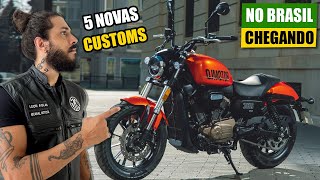 5 Novas Moto Custom Barata Chegando no Brasil  Shineray Entrando Forte no Mercado Custom Nacional [upl. by Juan165]