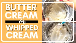 Buttercream vs Whipped Cream  THE BEST ICING FOR YOUR CAKE [upl. by Doralynn]