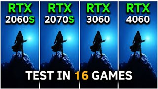 RTX 2060 SUPER vs RTX 2070 SUPER vs RTX 3060 vs RTX 4060  Test In 16 Games at 1080p  2024 [upl. by Htrowslle]