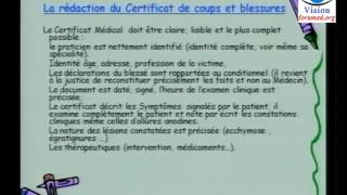 Comment délivrer un Certificat de coups et blessures [upl. by Alaik]