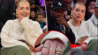 Adeles New Sparkle Spotted with Ring Amid Marriage Rumors to Rich Paul [upl. by Gav]