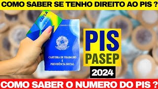 Tenho direito ao PIS 2024  Como consultar o PIS  Como saber o numero do PIS  Como receber o PIS [upl. by Dione992]