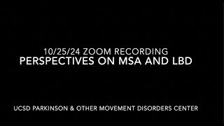 Perspectives on Multiple System Atrophy MSA amp Lewy Body Dementia LBD [upl. by Emmye]