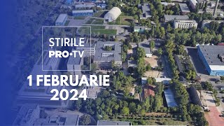 Știrile PRO TV  1 Februarie 2024 [upl. by Barthelemy]