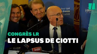 Primaire LR ce lapsus dÉric Ciotti nest pas passé inaperçu [upl. by Bourne]