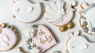 How to Make Baby Shower Cookies with Royal Icing [upl. by James]