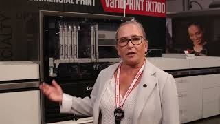 Printing United 2024 The First Public View of the Canon varioPRINT iX1700 [upl. by Lraep]